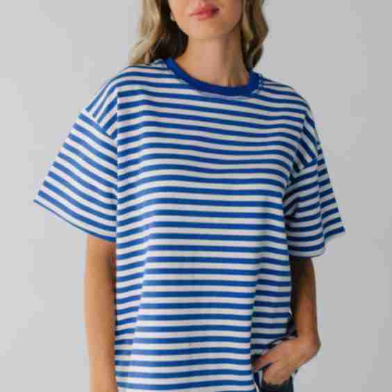 Oversized Stripe T-shirt - New
