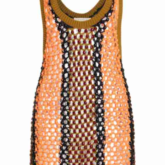 Striped Dennis Marina Crochet Top