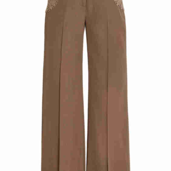 Tower Crochet Detailed Pants