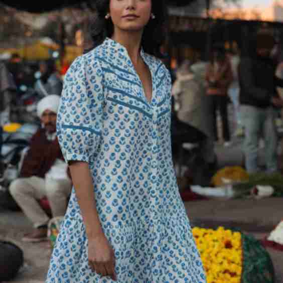 Pippa Dress Dandelion Print