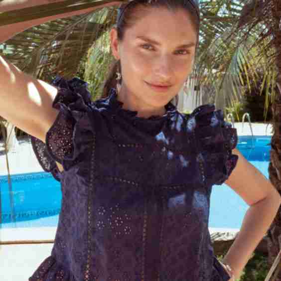 Sasha Top Navy Blue