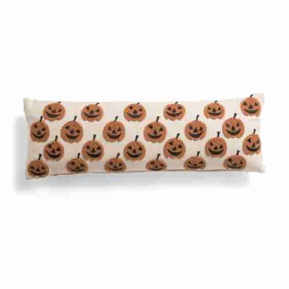 10x28 Ikat Jack Pumpkin Pillow