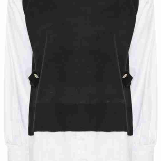 Curve Black & White 2-In-1 Long Sleeve Shirt