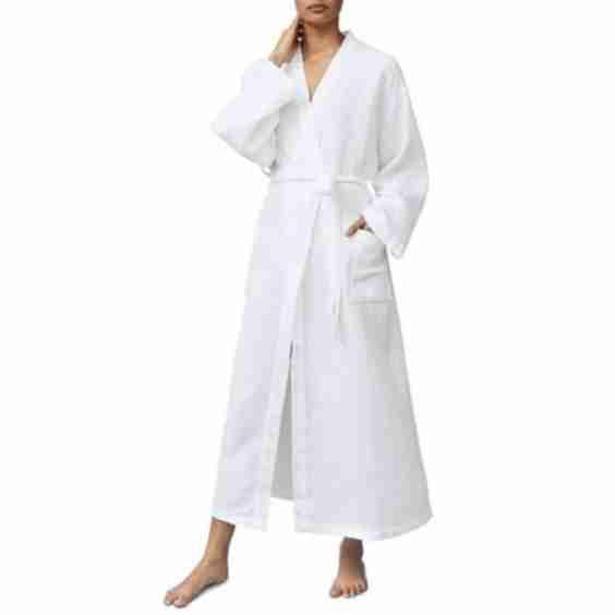 Long Lightweight Waffle Robe