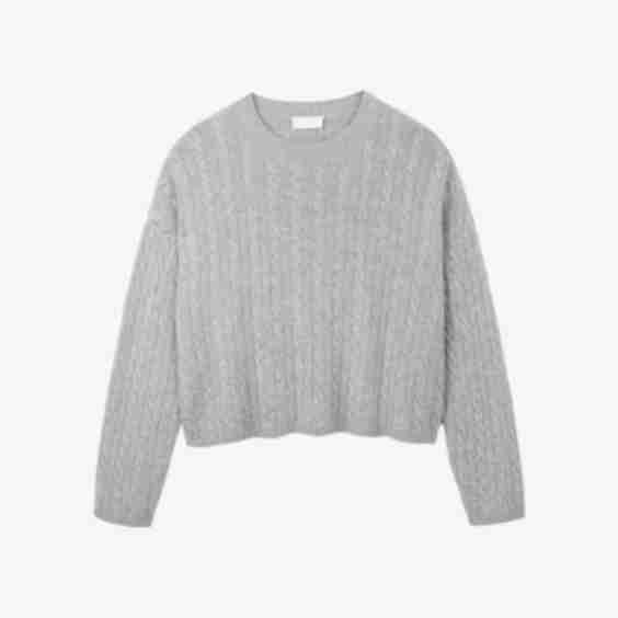 Cable-Knit Relaxed-Fit Wool-Blend Jumper
