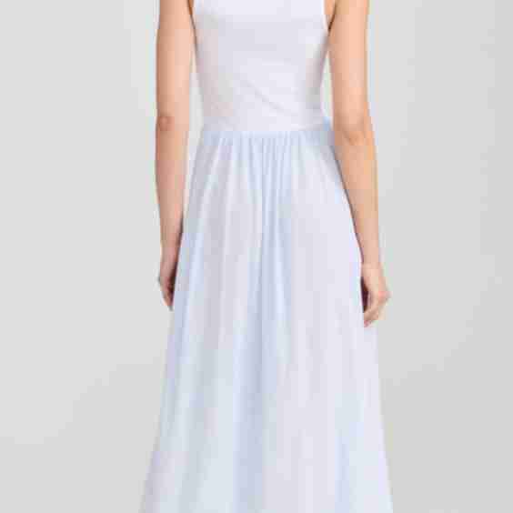 Knit Woven Maxi Dress