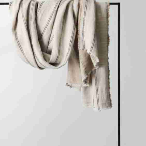Mira Linen Throw Blanket
