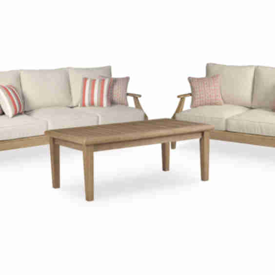 Signature Design by Ashley Clare View Beige 3-Piece Outdoor Package