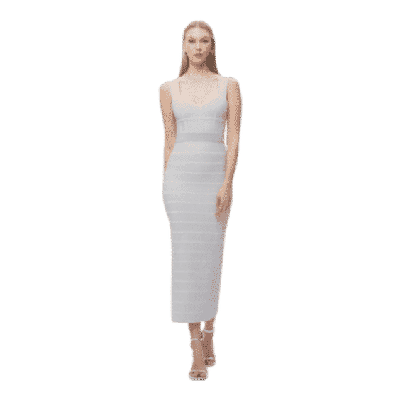 Textured Lurex Sweetheart Gown