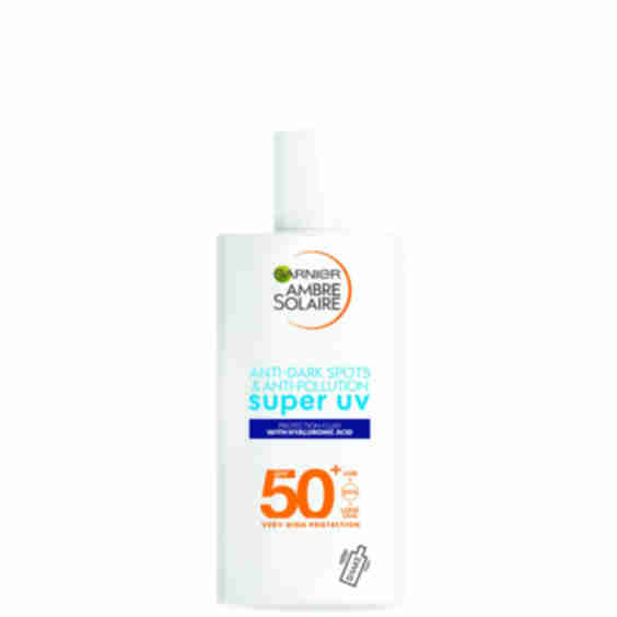Ambre Solaire Ultra-Light Sensitive Sun Protection Face Fluid SPF 50+