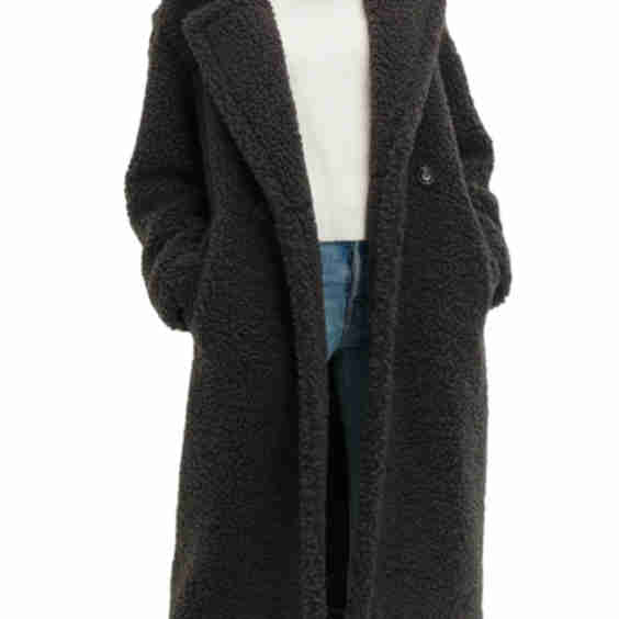 Gertrude Long Teddy Coat