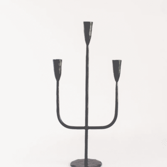 Hand-forged Iron Candelabra