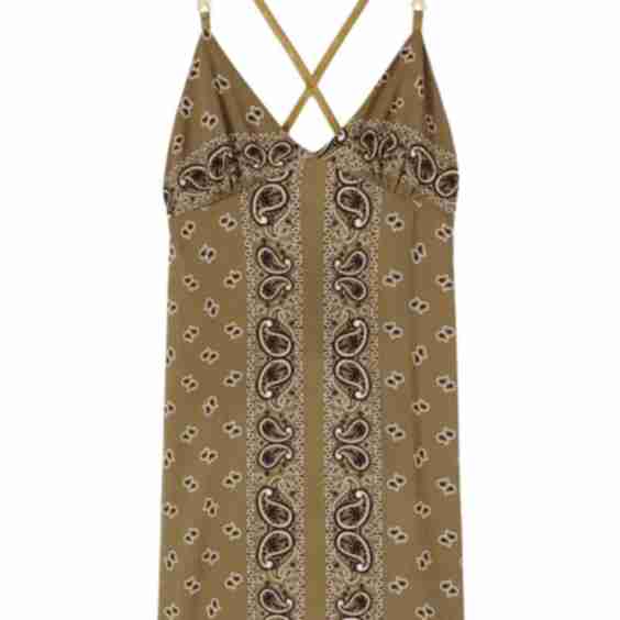 Paisley Print Slip Dress
