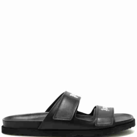 Logo Leather Sandals
