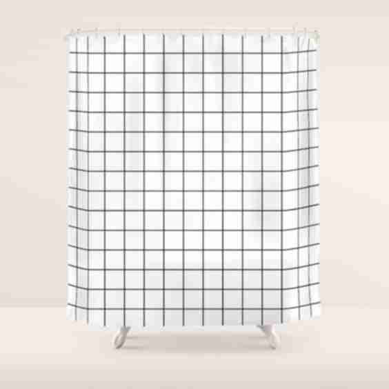 Grid Shower Curtain