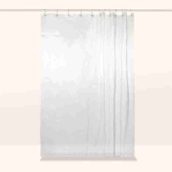 Fluted Shower Liner Clear