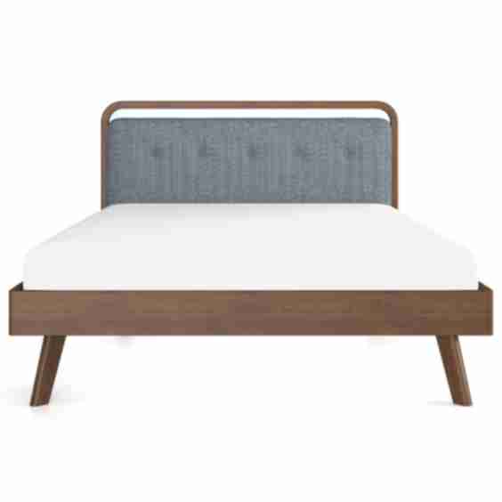 Modern Divani Wood Platform Bed Queen