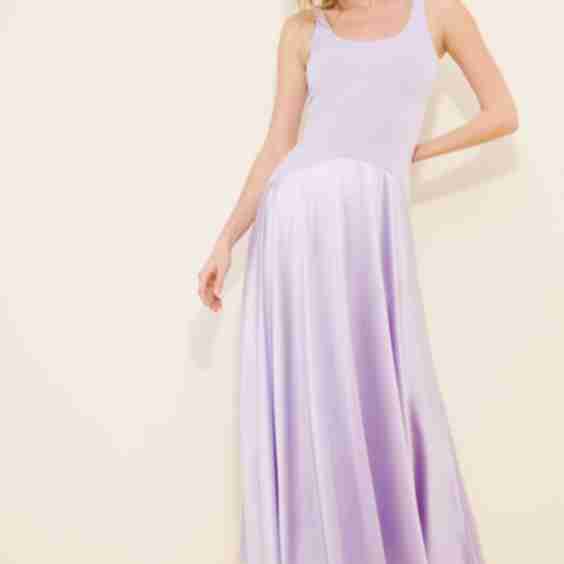 Curved Waist Maxi Dress