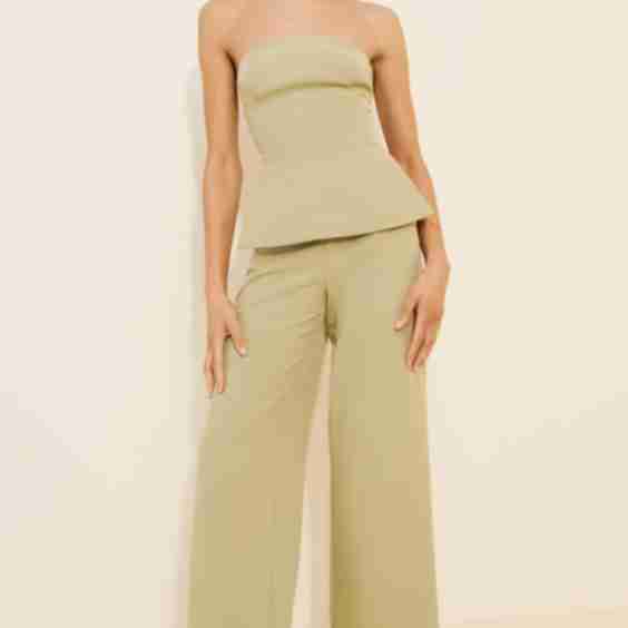 Tailored Longline Strapless Jumpsuit