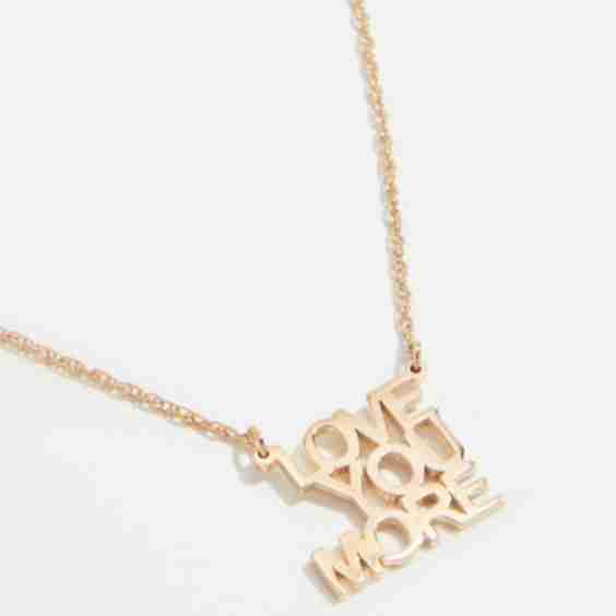 Love You More Mini Necklace