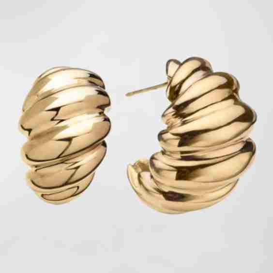Perla Chunky Hoop Earrings