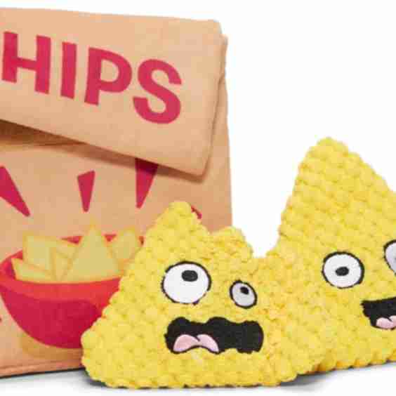 A-Maize-Ing Corn Chips Plush Dog Toy