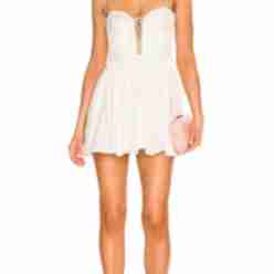 knee length dresses for ladies For Love & Lemons Emily Mini  Rent with Iz