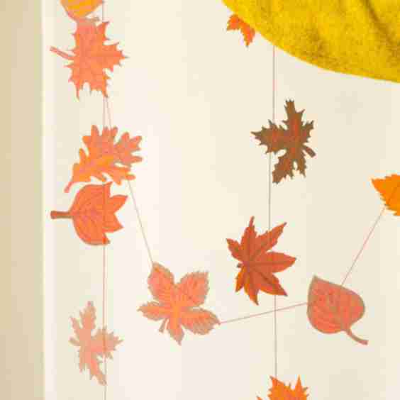 Autumn Leaves Sewn Garland
