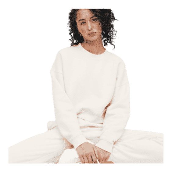 Organic Fleece Crop Sweatshirt