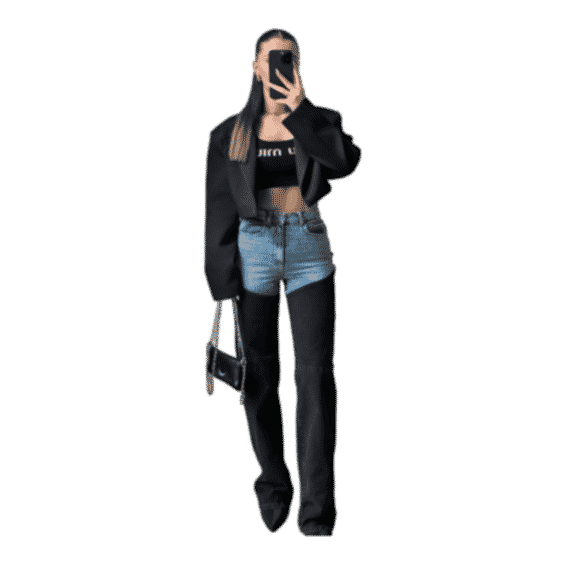 Bicolor Chap Jeans