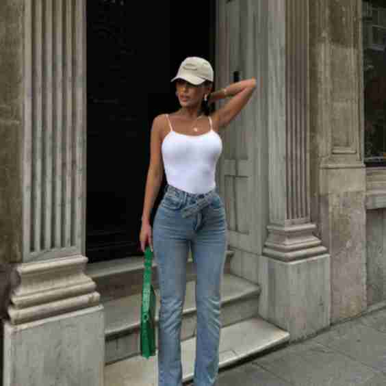 Cross Belt Jeans