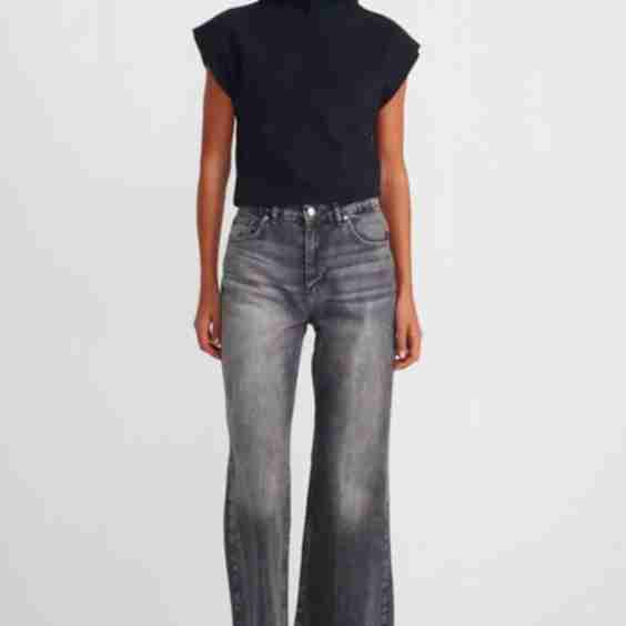 Laser Wash Flare Jeans