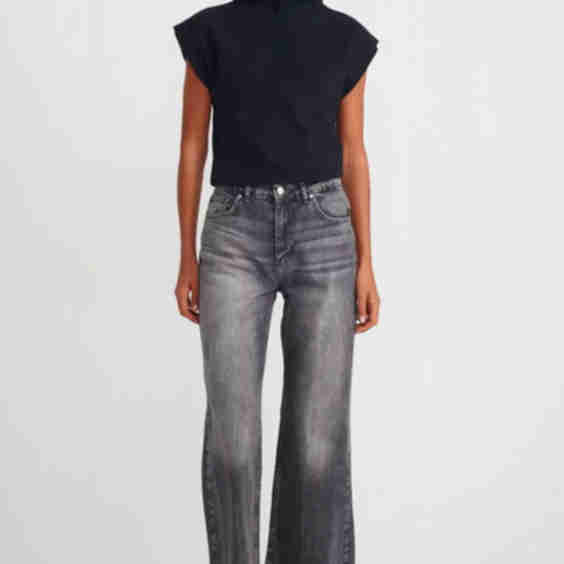 Laser Wash Flare Jeans