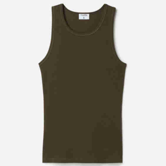 Fine Rib Tank Top