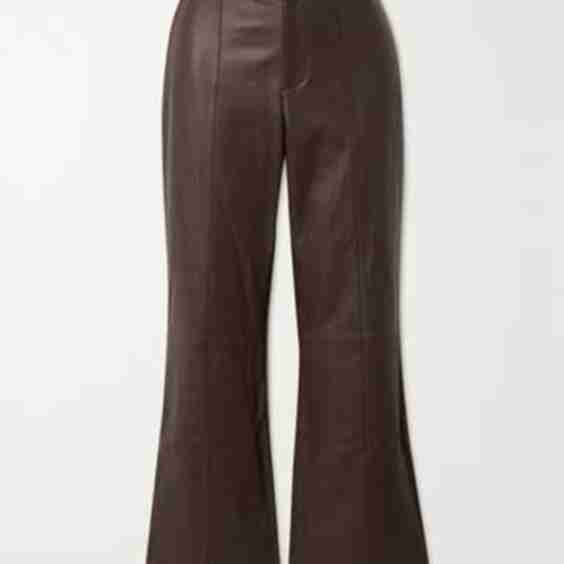 Leather Flared Pants