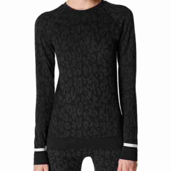 Leopard Jacquard Base Layer Top