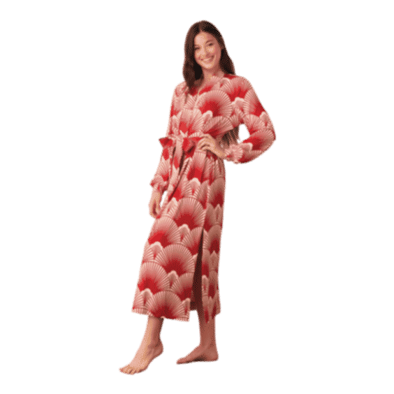 Skyler Banded Long Robe