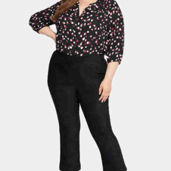 Slim Bootcut Pull-On Pants In Plus Size 