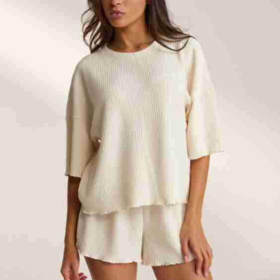 Soft Waffle Pyjama Top