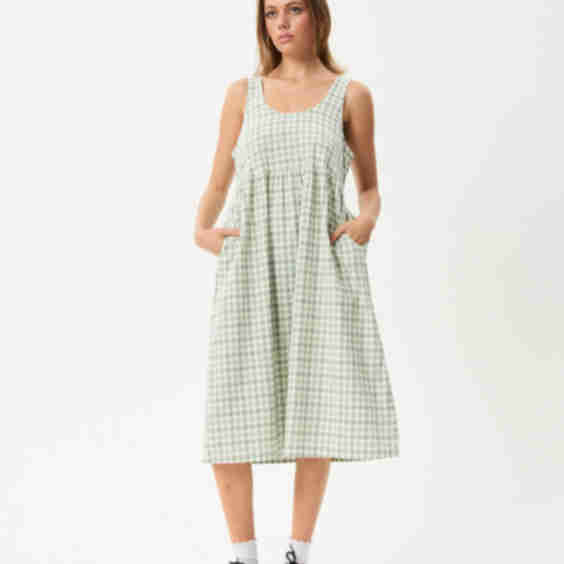 Leo Seersucker Midi Dress