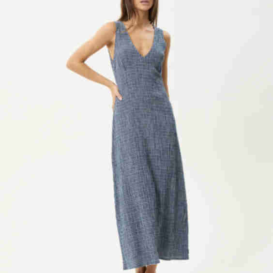 Shipwreck Seersucker Maxi Dress