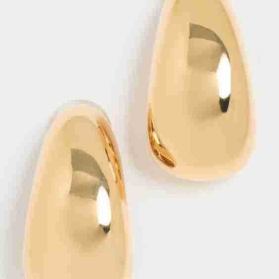 Long Tapered Hoop Clip Earrings