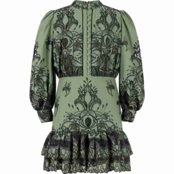 Charm Embroidered Mini Dress 