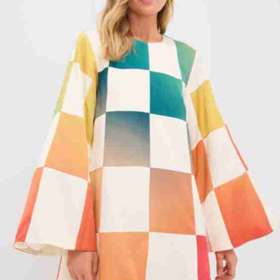Ivory and Gradient Lepton Dress