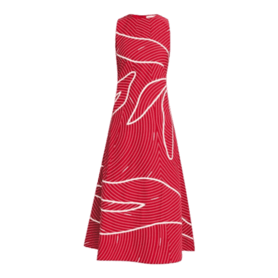 Rosie Sleeveless Striped Cotton Midi Dress