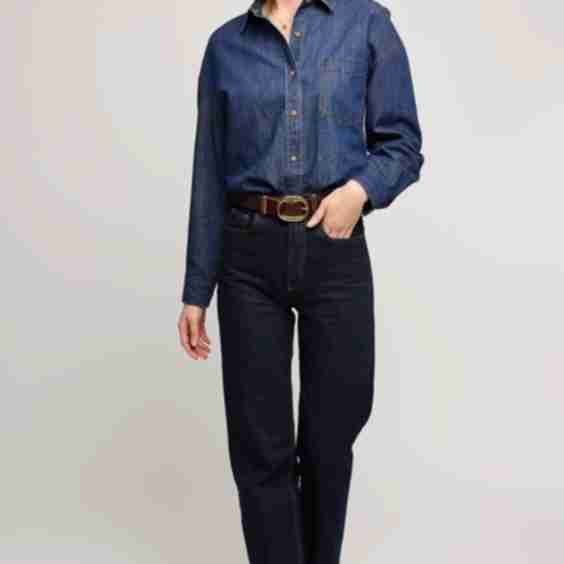 Whitney Denim Button Down Shirt
