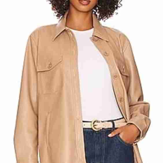 Vegan Leather Shacket