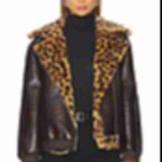 Faux Fur And Leather Jacket