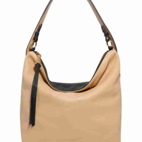 Ava Leather Ziptop Hobo Bag