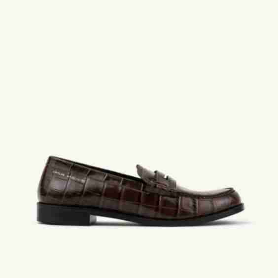 Penny Loafers Glossy Crocodile